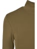Urban Classics Urban Classics Damen Ladies Organic Cropped Turtelneck Longsleeve in tiniolive