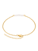 Steel_Art Fußkette mit Perlen Gesy goldfarben in goldfarben