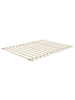 Beliani Doppelbett LUBBON in Weiß/Silber - (W) 152 x (H) 142 x (L) 215 cm