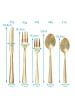 Intirilife Besteck Set für 4 Personen (20-tlg.) in Gold