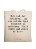 Mr. & Mrs. Panda ToteBag Spruch Ein schwieriges Gespräch führen ... in Creme