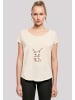F4NT4STIC Long Cut T-Shirt Niedlicher Osterhase mit Ei in Whitesand