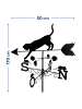 Maximex Wetterfahne Katze in Schwarz