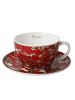 Goebel Tee-/ Cappuccinotasse " Vincent van Gogh - Mandelbaum Rot " in Rot