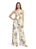 Vera Mont Jumpsuit mit Blumenprint in Cream/Mint