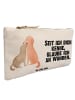 Mr. & Mrs. Panda Aufbewahrungstasche Hunde Liebe mit Spruch in Weiß