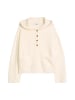 Marc O'Polo DENIM Merino-Strick-Hoodie oversize in White Blush
