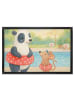 Mr. & Mrs. Panda Schmutzfangteppich Otter Schwimmen Design ohne ... in Weiß
