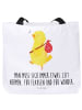 Mr. & Mrs. Panda Tote Bag Küken Wander mit Spruch in Weiß