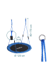 relaxdays Nestschaukel in Blau – 120 cm