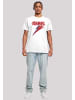 F4NT4STIC T-Shirt David Bowie Distressed Rebel in weiß