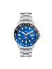 Fossil Armbanduhr The Blue Basic in silber