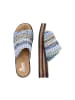 rieker Pantoletten in blau-multi/aqua