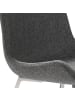 Angel Cerdá Stuhl 4009 in Grau/Stahl – (B)54 x (H)82 x (T)58 cm