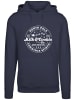 F4NT4STIC Hoodie Milk and Cookie Bakery Retro Christmas Sign in marineblau
