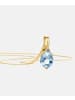 Diamant L'éternel Halskette mit Anhänger aus 375 Gelbgold mit Topas