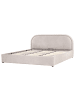 Beliani Doppelbett QUILLIEN in Beige/Grau - (W) 192 x (H) 91 x (L) 217 cm