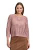 Betty Barclay Lochstrick-Pullover mit Pailletten in Ash Rose