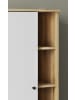 Furn.Design Bad-Midischrank weiß, Evoke Eiche, Badmöbel Kommode, 51 x 128 cm