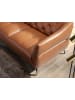 Angel Cerdá Chester-Sofa 6169 in Braun / Stahl
