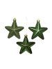 MARELIDA 6er Set Weihnachtsbaumschmuck Sterne bruchfest H: 7,5cm in grün