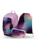 BAAGL 3-tlg. Set: Schulrucksack Cubic in Violett Lyra