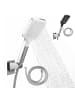 Handbrause mit Wandhalterung und Brauseschlauch