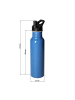 elasto Aluminiumflasche "Miami" in Blau - 600 ml