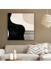 OnlyWow Leinwand Bilder Schwarz