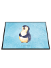 Mr. & Mrs. Panda Schreibtischunterlage Pinguin Diät ohne Spruch in Eisblau