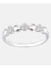 Diamant L'éternel Eternity-Ring aus 375 Weißgold mit 0.08 Karat Diamant mit Perle