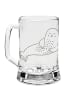 Mr. & Mrs. Panda Gravur Bierkrug Robbe Lachen ohne Spruch in Transparent