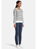 Salzhaut Sweatshirt LAFF in Navy Offwhite
