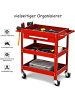 COSTWAY Werkzeugwagen 3 Etagen in Rot