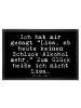 Mr. & Mrs. Panda Schmutzmatte Ich hab mir gesagt... mit Spruch in Schwarz