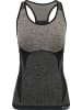 Hummel Hummel Top Hmlclea Yoga Damen Atmungsaktiv Dehnbarem Feuchtigkeitsabsorbierenden Nahtlosen in CHATEAU GRAY/BLACK MELANGE