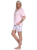 NORMANN Schlafanzug kurzarm Shorty floraler Print 125 205 212 in rosa