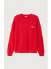 American Vintage Sweatshirt mit Rundhalsausschnitt in Tomate