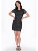 Usha Women Dress in charcoal black