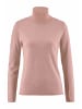 Hessnatur Strick Rollkragen Pullover in rosé