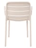 ebuy24 Gartenstuhl Silja Sandfarben 55 x 57 cm