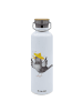 Mr. & Mrs. Panda Isolierte Trinkflasche Rabe Sombrero ohne Spruch in Weiß