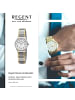 Regent Armbanduhr Regent Metallarmband gold, silber extra groß (ca. 27mm)