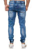 Tazzio Tazzio Herren Jeans Regular Fit im Jogger-Stil 17506 Blau S