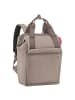 Reisenthel travelling allrounder R - Rucksack 40 cm (smiley grey) in herringbone mokka