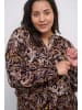 KAFFE curve Langarm-Bluse KCmarthy Regular fit in Black Paisley Print