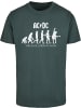 Merchcode T-Shirt "ACDC Evolution Of Rock T-Shirt" in Grün