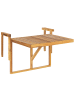Beliani Klappbarer Tisch UDINE in Braun - (W) 69 x (H) 51 x (L) 70 cm