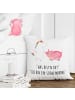 Mr. & Mrs. Panda Sofakissen 40x40 Einhorn Schwein mit Spruch in Weiß
