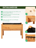 Outsunny Hochbeet aus Holz 120L x 60B x 81H cm Naturholz